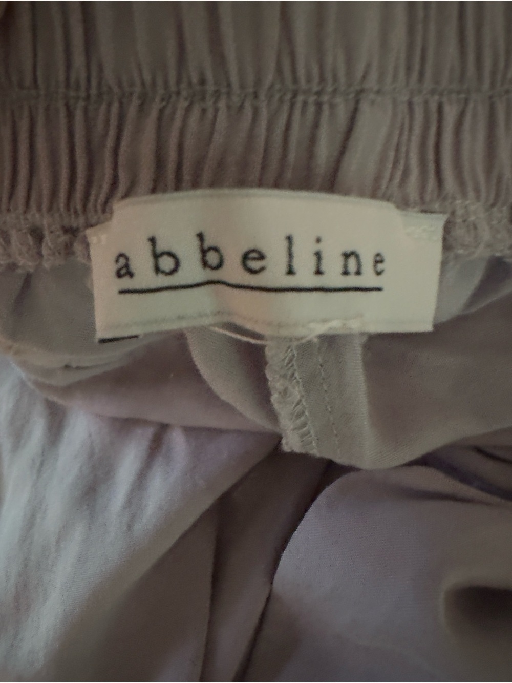 Women's Wide-Leg Draped Pants in Light Gray - Picture 5 of 5